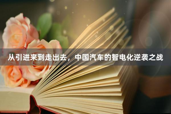 从引进来到走出去，中国汽车的智电化逆袭之战