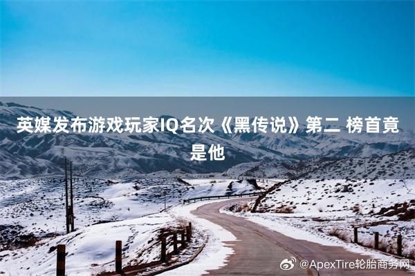 英媒发布游戏玩家IQ名次《黑传说》第二 榜首竟是他