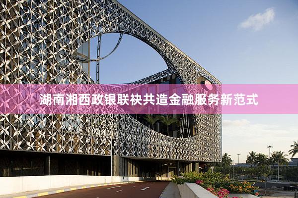 湖南湘西政银联袂共造金融服务新范式