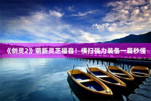 《剑灵2》萌新灵芝福音!横扫强力装备一篇秒懂